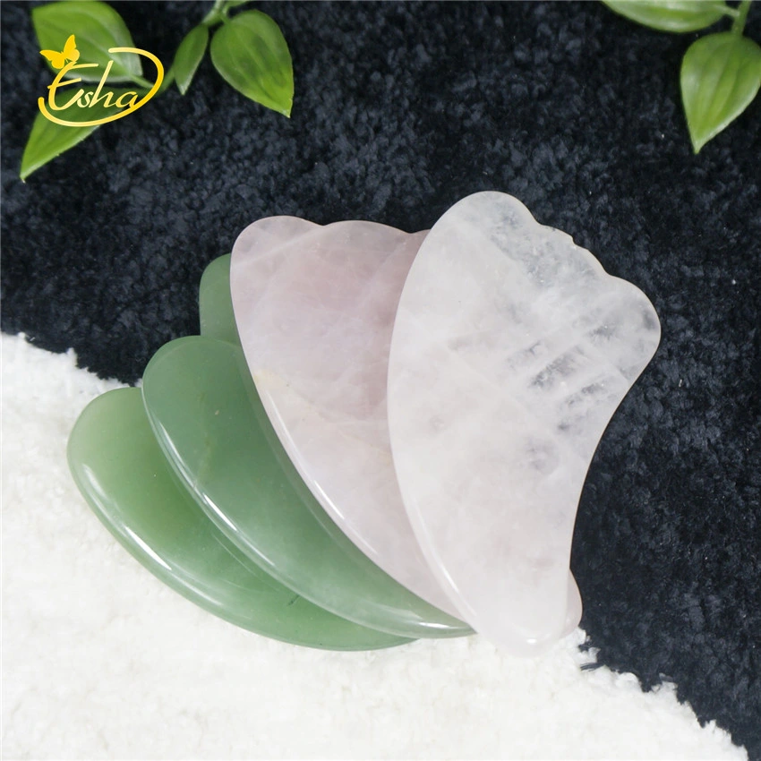 Natural Jade Stone Wholesale Guasha Tool Facial Massager Skincare Jade Guasha Tools